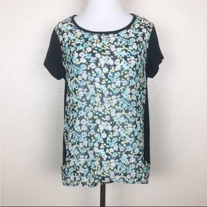 Two by Vince Camuto Sheer Floral Blouse - Size Small